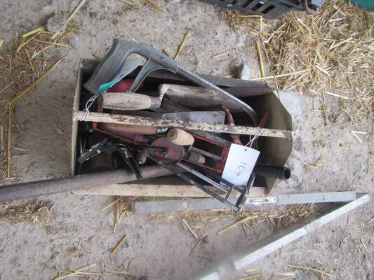 Builders' tray of tools