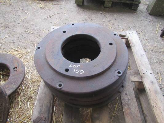 Set Fordson rear wheel weights