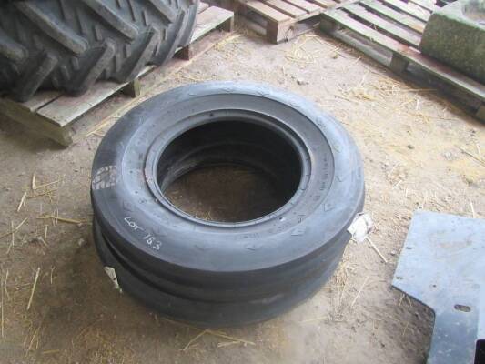 Pair of 7.50x18 3-rib Goodyear, new