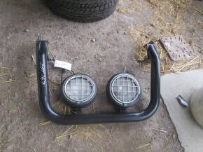 Land Rover Defender bull bar and spots