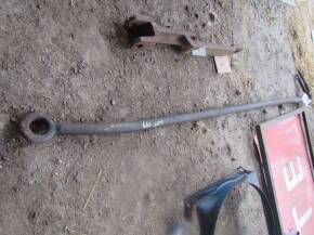 Original steel push pole for steam engine or tractor c/w pins