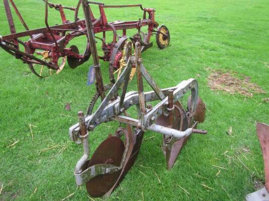 Ferguson 2furrow plough with adjusting cross shaft by Wallace of Town Head Works, Ayr