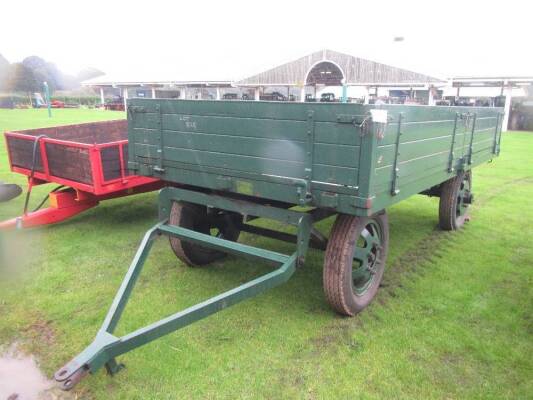 Tye 4 wheel turntable dropside trailer