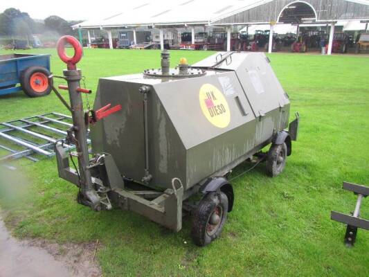 Ex Army diesel bowser on wheels