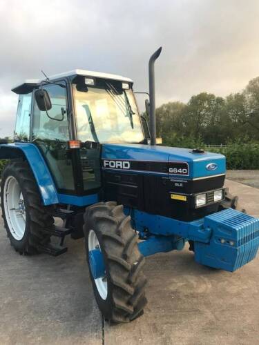 1992 FORD 6640 Powerstar SLE 4cylinder diesel TRACTORReg. No. K664 HCLSerial No. BD28500Launched some 20 years ago the 40 series is thought by many to be the last true Ford to carry the famous oval emblem on the bonnet, before the merger between Ford and