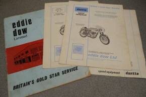 Eddie Dow BSA equipment brochures (1950s)