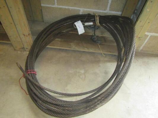 2no. 3/4 Wire Ropes 50ft Long