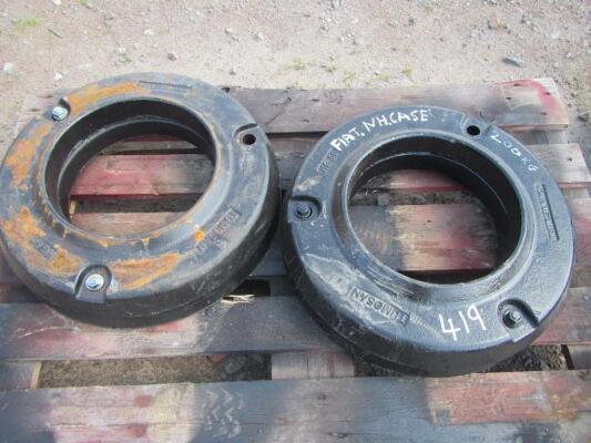 Set of Rear Wheel Weights for Fiat/New Holland