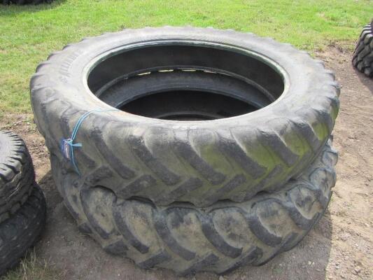 Pr. of 380x90x46 Rowcrop Tyres UNRESERVED LOT