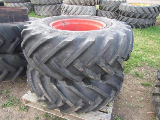 2no. Goodyear 18.4x26 Wheels & Tyres