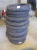 Selection of unused motorcycle tyres