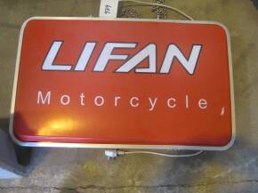 Lifan Motorcycles, a double sided illuminated sign