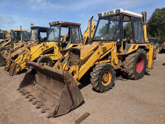 JCB 3CX Digger Loader Ser. No. D814 PBU Ser. No. 3CX-4/328332/P/S