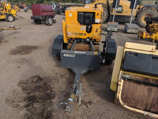 2013 Terex MBR71 Pedestrian Roller c/w trailer