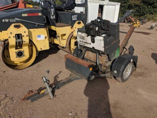 Terex 1.71 Pedestrian Roller c/w trailer Ser. No. SLBP0000E407BB093