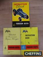 Fordson Dexta, two illustrated instruction books together with schedule of maximum repair charges (3)