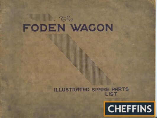 The Foden Wagon illustrated spare parts list for the 5 and 6 tonne wagon