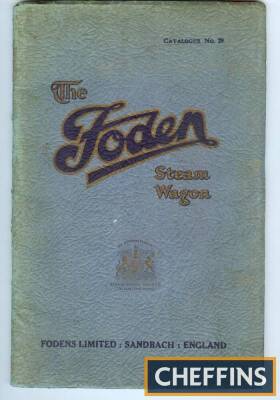 The Foden Steam Wagon catalogue number 29