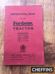 Fordson tractor instruction book