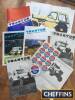 Trantor tractor folder, brochures, poster, promotional stickers and tax disc holder