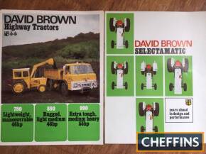 David Brown Selectamatic tractor brochures