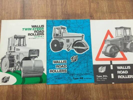 Wallis road roller brochures