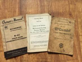 McCormick binder and baler manuals