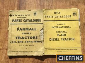 McCormick International B450 and BM, BMD, SBM and SBMD tractor parts manuals