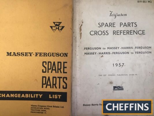 Ferguson to Massey Ferguson cross reference manuals