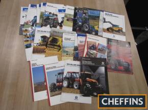 New Holland, a large qty of agricultural tractor, combine harvester and telehandler range brochures and leaflets etc.