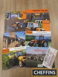 Renault, a qty of agricultural tractor range brochures and leaflets (9)