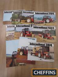 IH, a qty of agricultural tractor brochures and leaflets etc. to include 384-784 (10), 1977