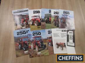 Massey Ferguson, a qty of agricultural tractor brochures, leaflets and price lists etc. (12) 1982-1984