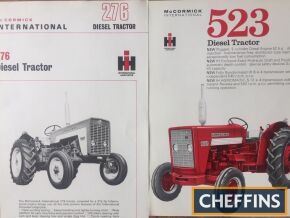 McCormick International 276 &523 tractor brochures (2)