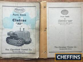 Cletrac crawler tractor AD & AD2 parts manual