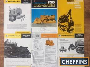 International industrial machinery brochures including TD20 crawler tractor