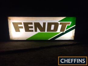 Fendt Tractor, an illuminating sign