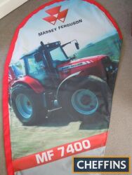 Massey Ferguson 7400 tractor dealer advertising flag approximately 9ft long