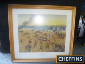 `D Day` - Pioneers on Sword Beach. Limited print by Terence Cuneo