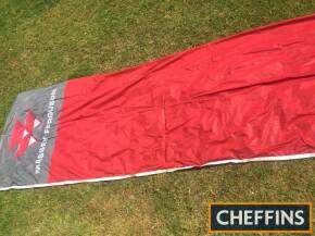 Massey Ferguson large red vertical flag (380cm x 120cm)