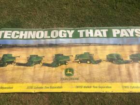 John Deere combine dealership banner (300cm x 120cm)