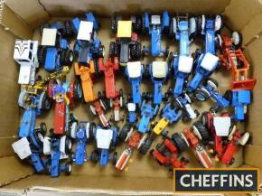 Ford model tractors, 33 items, unboxed die-cast and plastic