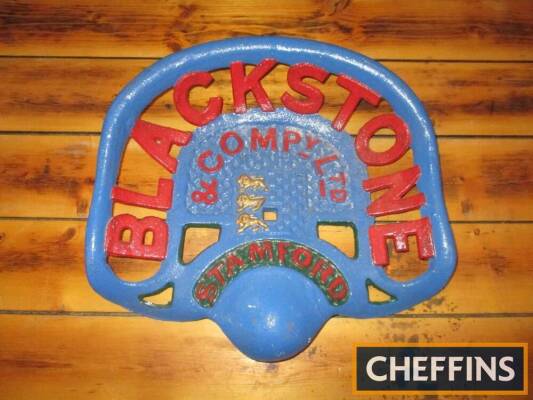 Blackstone & Compy Ltd Stamford (314) - cast iron seat