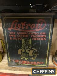 Listroil oil can, illustrated with stationary engine