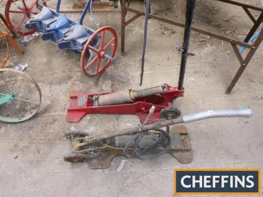 Hand operated tyre pump t/w another