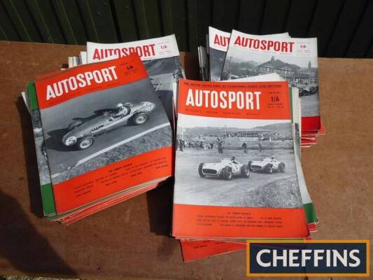 120 copies of Autosport magazine 1954-1957