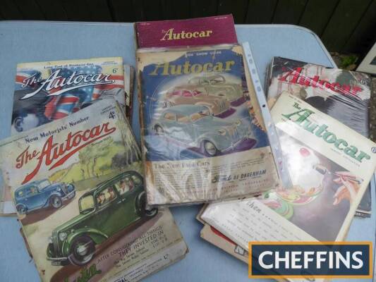 Qty Autocar magazines, 1938, 40s and 50s etc.