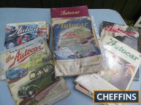 Qty Autocar magazines, 1938, 40s and 50s etc.