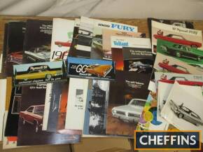 Plymouth, a large qty of car brochures, press photos, counter cards etc. 1960s