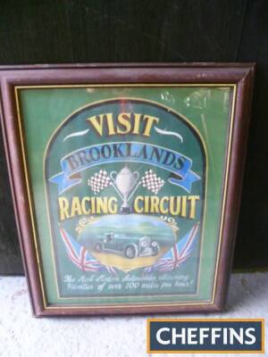 Hand finished picture `Visit Brooklands`